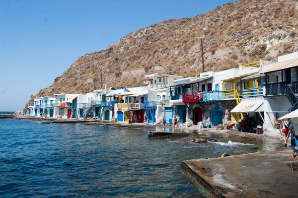 Greek House Klima Milos Island — Stock Photo, Image
