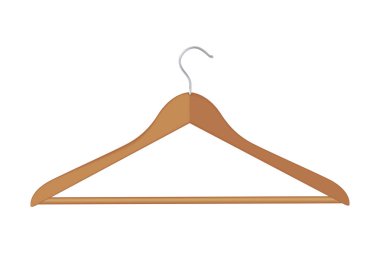 Vektör giysi askı hooden izole moda nesne boş aksesuar butik