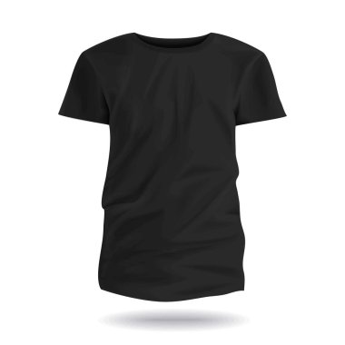 Mock-up T-shirt çocuk şablon reklam Mağazası moda Casual giyim siyah