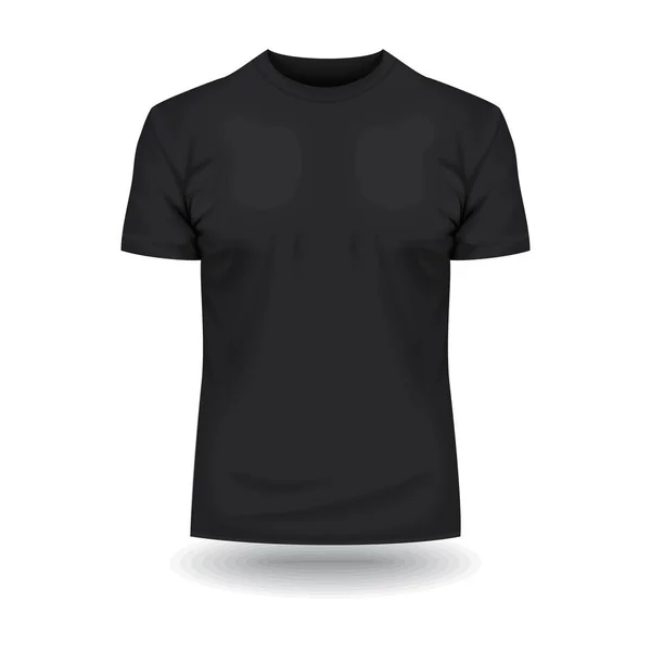 Mock-up T-shirt spor şablon reklam mağaza moda Casual giyim siyah