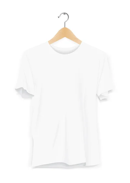 Mock Shirt Sport Vorlage Werbung Geschäft Mode Lässige Kleidung Weiße — Stockvektor