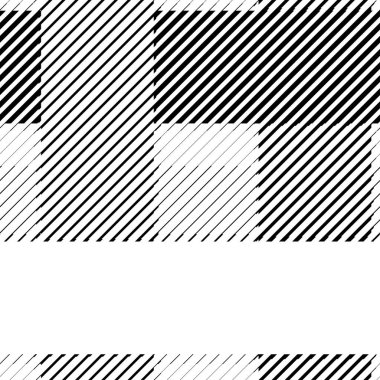 Halftone bitmap lines retro background Black and White vector pattern clipart