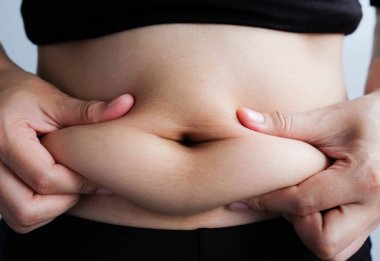 Kadın el yağ vücut göbek göbeğimden, diyabetik risk faktörü yakalamak