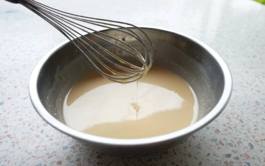 Meyilli veya gözleme hamur karıştırma veya tatlılar yapmak. Yakın, yumuşak focu