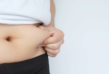 Kadın el yağ vücut göbek göbeğimden, diyabetik risk faktörü yakalamak