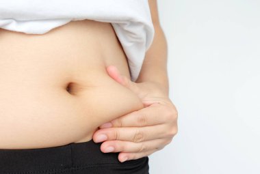 Kadın el yağ vücut göbek göbeğimden, diyabetik risk faktörü alıcı tarafında