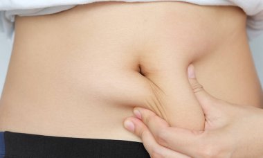 Kadın el yağ vücut göbek göbeğimden, diyabetik risk faktörü alıcı tarafında