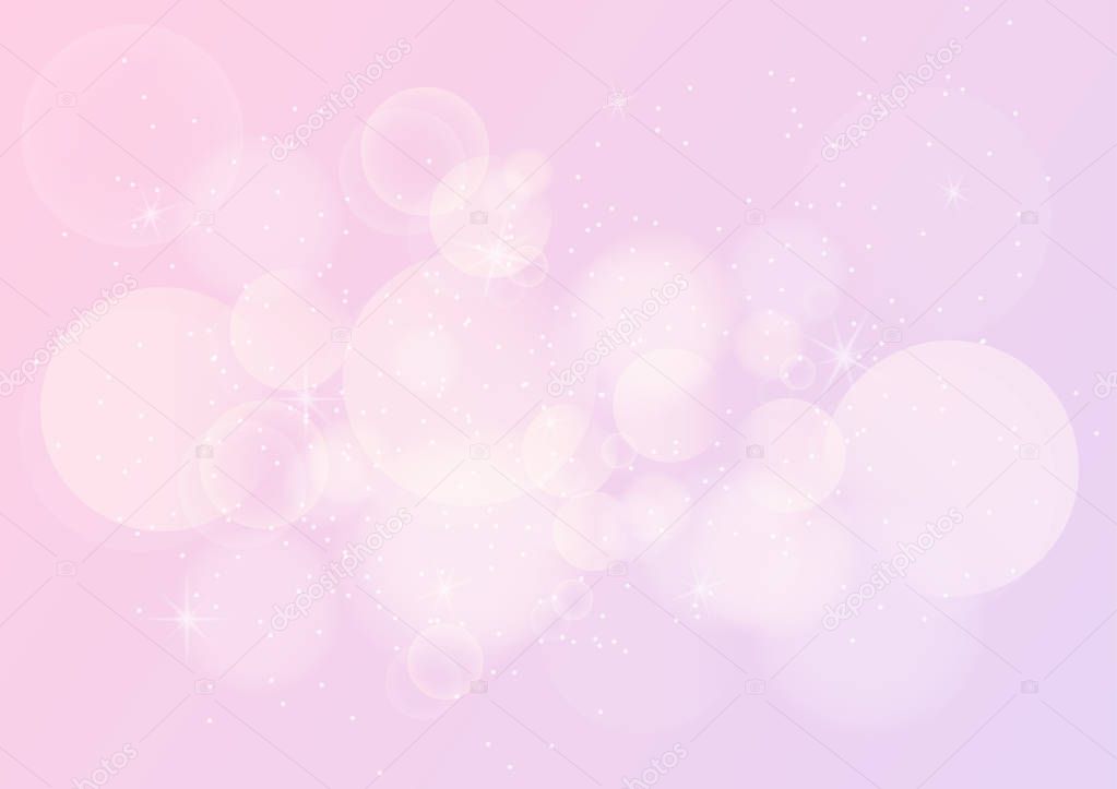 Vector illustration of pastel color abstract background with boke