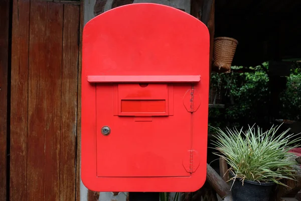 Close Red Post Box Thailan — Stock Photo, Image