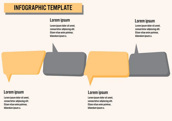 Obchodní Infografika Šablona Možnosti Abstraktní Prvky Diagramu Částí Nebo Procesy — Stockový vektor