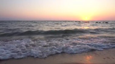Denizde gün batımı. Pattaya, Tayland