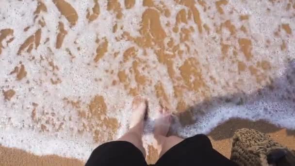 Stopy Plaży — Wideo stockowe