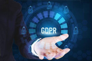 İş adamı tutma kilidi ve Gdpr. genel veri koruma rejimi