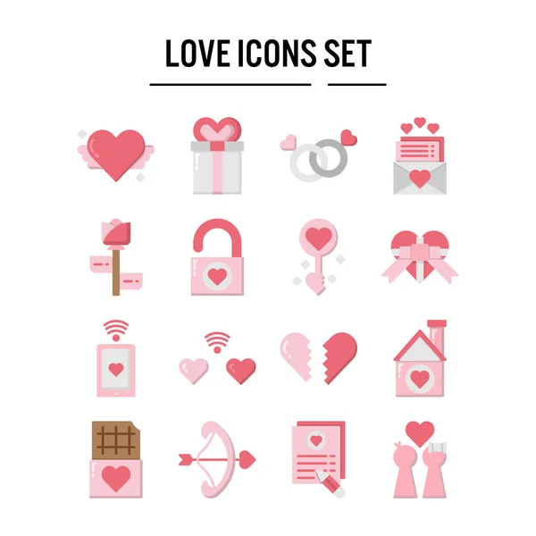 Love Icon im Outline Design für Webdesign — Stockvektor