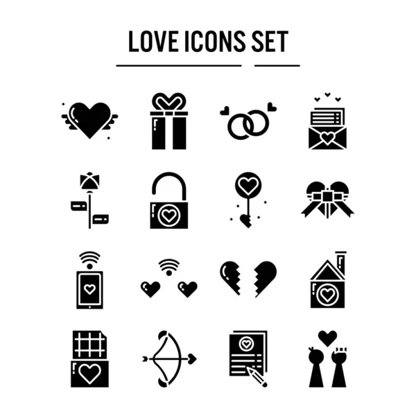 Love Icon im Outline Design für Webdesign — Stockvektor