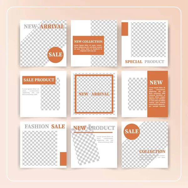 Minimales Social Media Banner Template Pack — Stockvektor