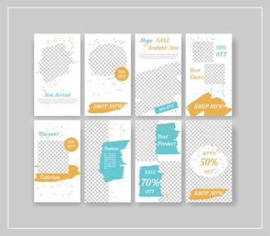 Minimal sosyal medya afiş şablon paketi