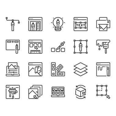 Grafik Tasarım Icon set