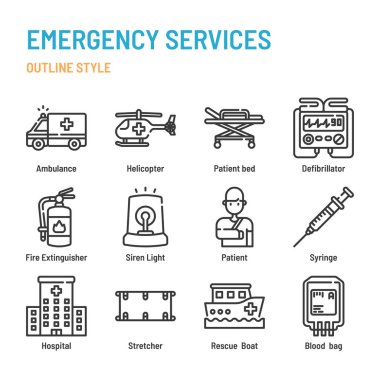 Ana simge ve sembol kümesindeki acil servisler