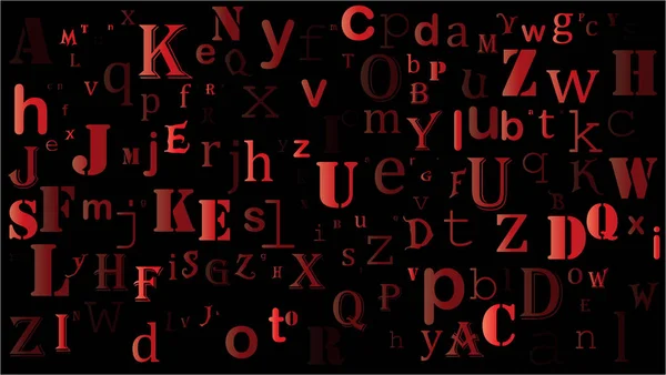 Chute Lettres Aléatoires Alphabet Beau Fond Design — Image vectorielle