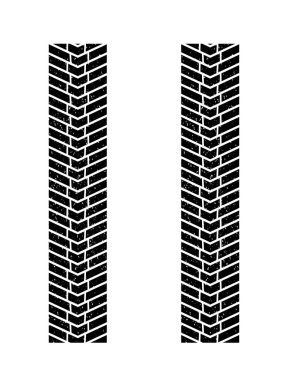 Basit vektör whit üzerinde izole kamyon lastik