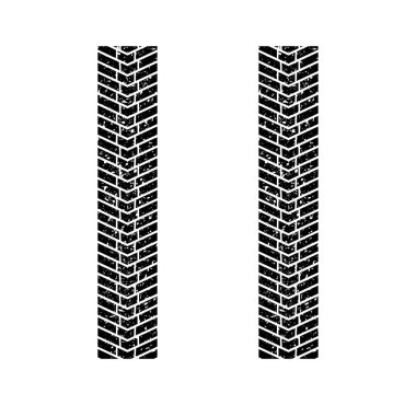 Basit vektör whit üzerinde izole kamyon lastik