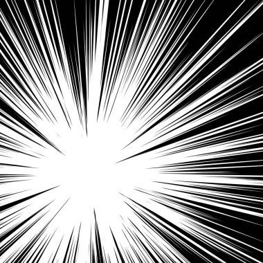 çizgi roman vektör patlama doku tasarımı için radyal çizgiler