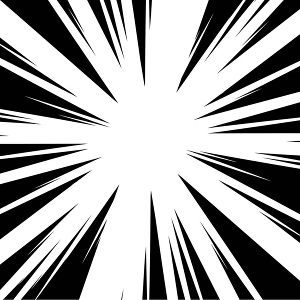 Líneas Radiales Para Cómic Vector Explosión Textura Diseño — Archivo Imágenes Vectoriales