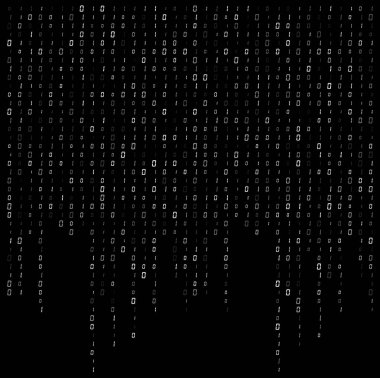 ikili kod akış arka plan veri vektör tasarımı