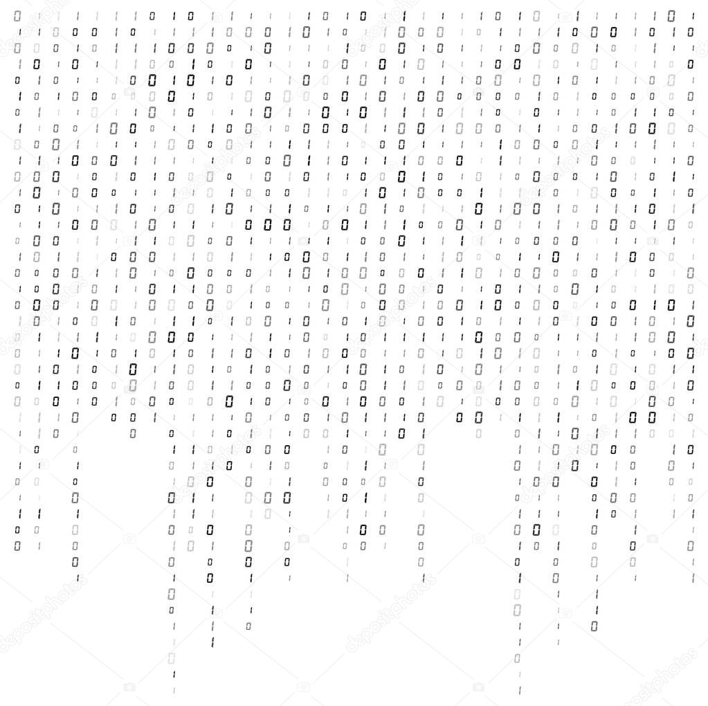 binary code stream background data vector design