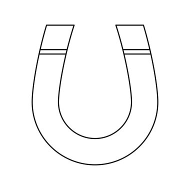 Beyaz arka plan üzerinde izole mıknatıs simgesi tasarım