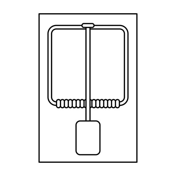 Val Muisontwerp Geïsoleerd Witte Achtergrond — Stockvector