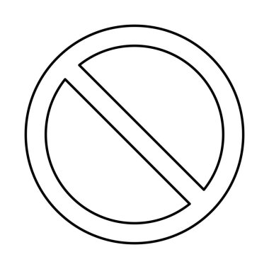 bir iz yok, beyaz arka plan üzerinde izole yasağı sembolü tasarım