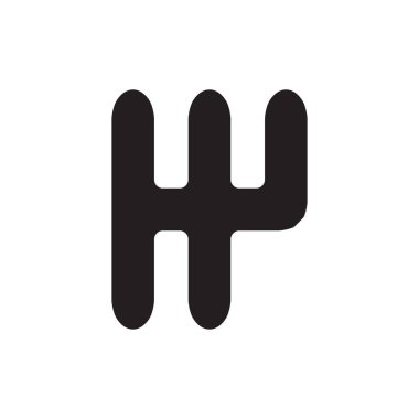 Beyaz adam izole manuel şanzıman simge vektör tasarımı