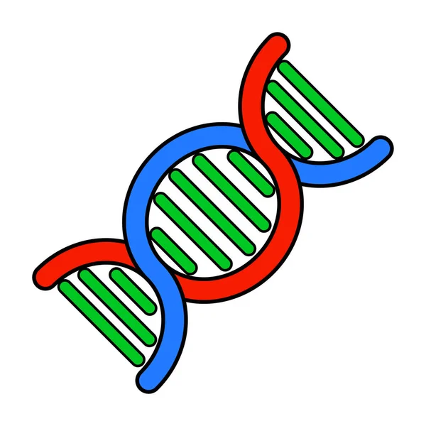 Disegno Vettoriale Del Simbolo Del Dna Isolato Sul Backgroun Bianco — Vettoriale Stock