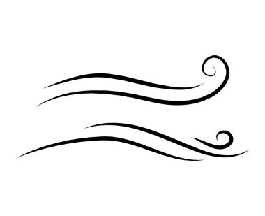 Rüzgar blow, bora tasarım üzerinde beyaz adam izole doodle