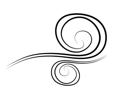 Rüzgar blow, bora tasarım üzerinde beyaz adam izole doodle