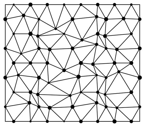 ドットのシームレスなパターンを持つ抽象的な三角形壁紙デザイン — ストックベクタ