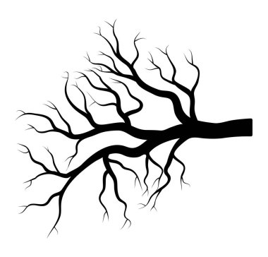 Beyaz adam izole çıplak dal kış tasarım