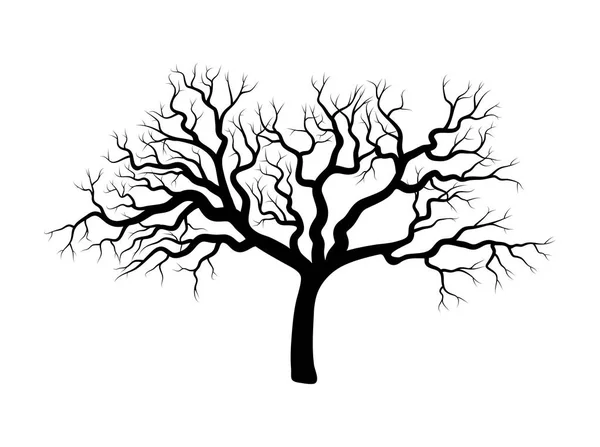 Beyaz adam izole çıplak ağaca kış tasarım