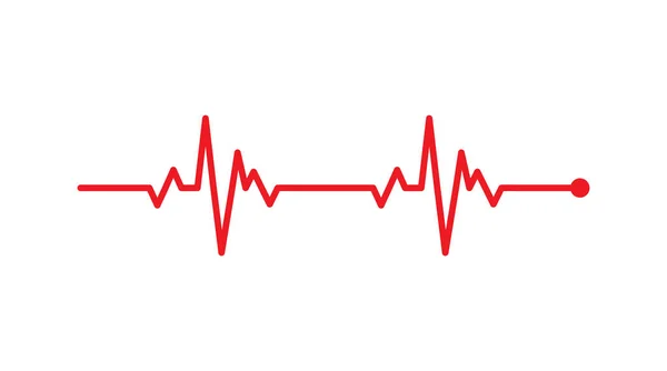 Ritmo Cardíaco Electrocardiograma Ecg Señal Ekg Diseño Del Concepto Línea — Archivo Imágenes Vectoriales