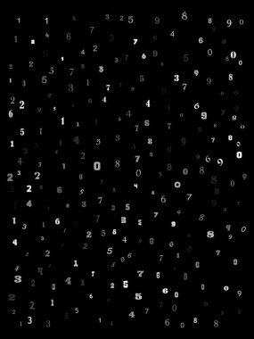 Düşen sayılar eğitim arka plan dokusu soyut model tasarımı