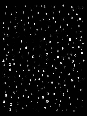 Düşen sayılar eğitim arka plan dokusu soyut model tasarımı