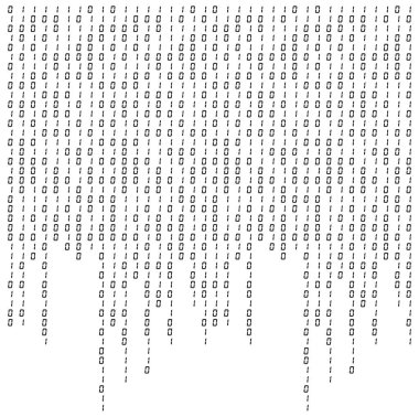 0 1 kod beyaz arkaplan deseni soyut desen tasarımı üzerinde izole