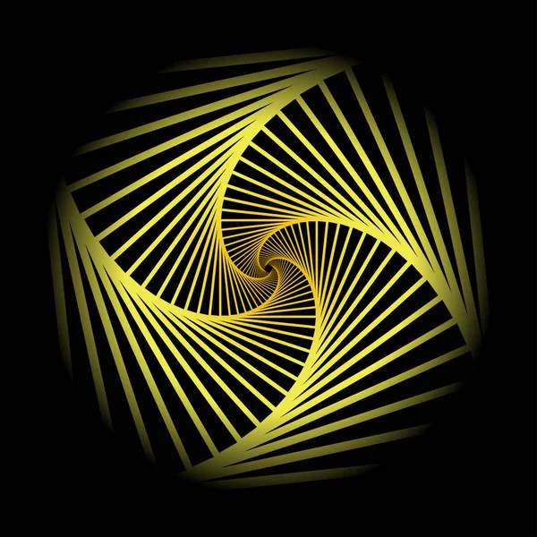 Intérieur Concentrique Rotatif Spirale Carrés Fond Géométrique Abstrait Escaliers Modèle — Image vectorielle