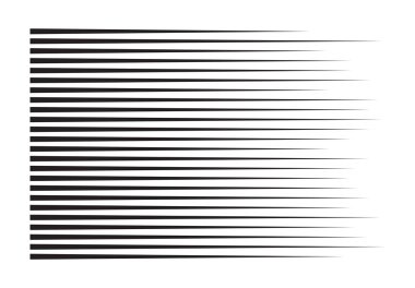 Perspektif hız hareket çizgileri. Dalgalı yatay çizgi roman biçimi soyut arkaplan