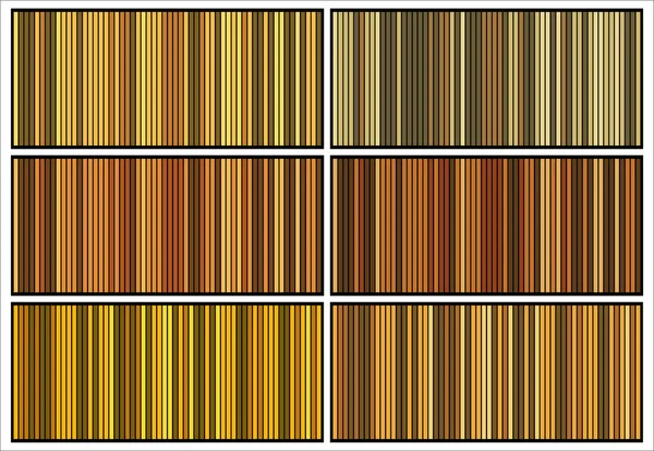 Barres Verticales Toile Fond Ensemble Papier Peint Rayé Abstrait Jaune — Image vectorielle