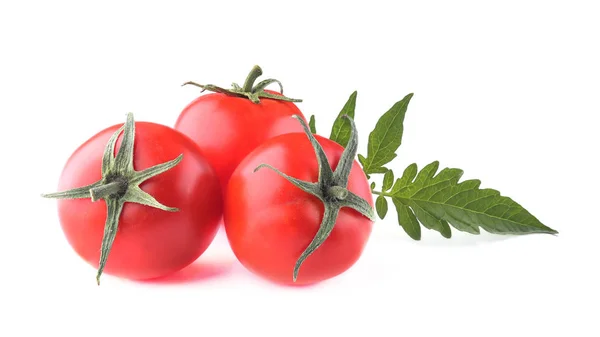 Tomaten Geïsoleerd Witte Achtergrond — Stockfoto