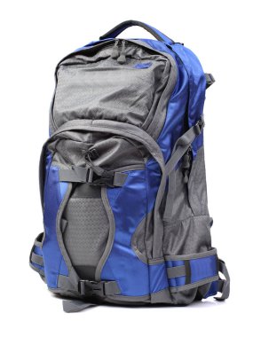 sırt çantası beyaz arkaplanda izole edildi