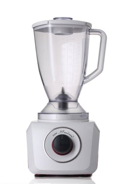 Elektrik karıştırıcı beyaz arkaplanda izole edildi